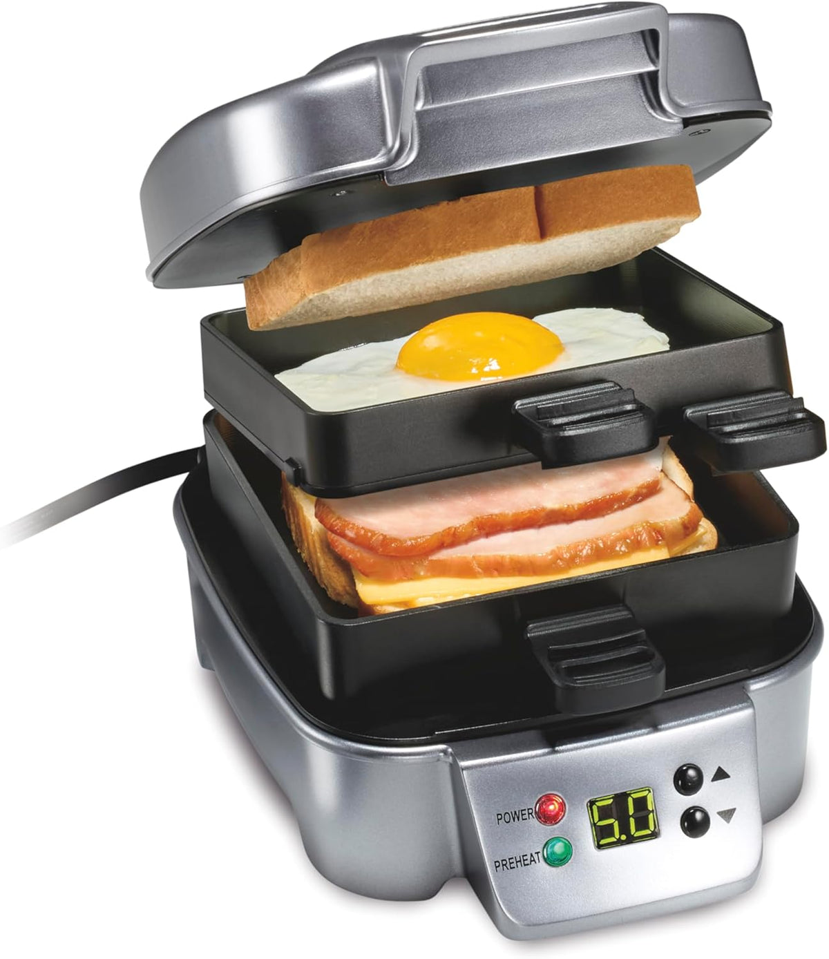 Hamilton Beach Apilador de sándwiches rápido y personalizable