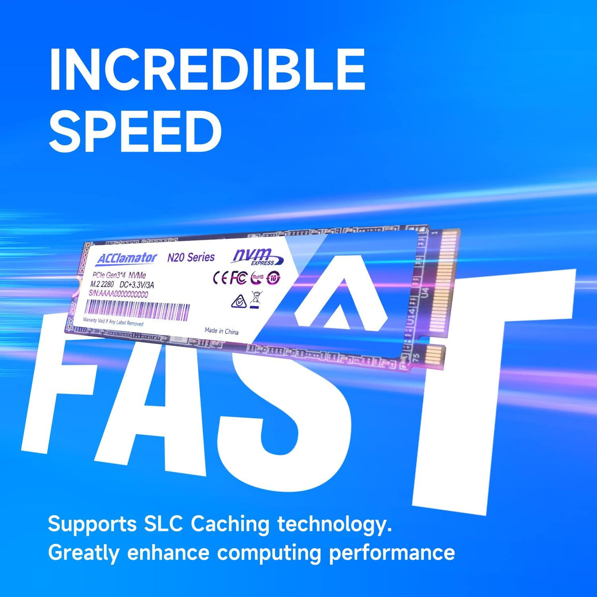 Acclamator Unidad interna de estado sólido SSD NVMe M.2 2280 PCIe G...