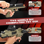 Pistola de juguete de dos modos, rifle de francotirador con carcasa que expulsa pistolas de juguete realistas de bala suave con 80 balas suaves, 40 conchas para juegos de disparos al aire libre, Navidad, Halloween, regalos de cumpleaños