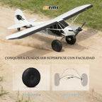 Fms 66.929 in Piper PA-18 Super Cub V2 RC Plane 4CH Escala Gigante Control Remoto Avión RTF STOL Motor sin escobillas 6.25 "Globo Neumáticos CNC Tren de aterrizaje