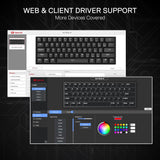 Redragon K617 HE Teclado Gaming de Activación Rápida, 60% 61 Teclas...