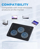 Soporte enfriador Laptop 15.6 in - 17 in HAVIT hv-f2056, delgado, p...