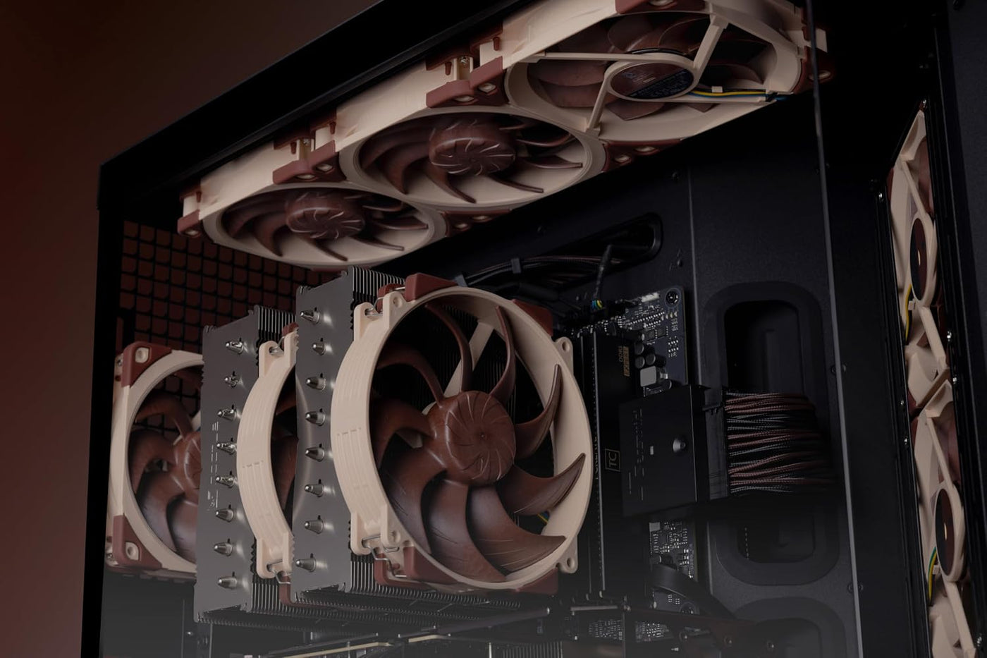 Noctua NF-A12x25 G2 PWM Sx2-PP, Juego de Ventiladores Dual para Apl...