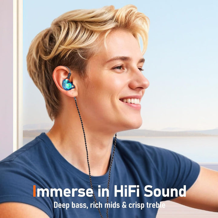 Vibes - Auriculares con cable de 6.8 fl oz, auriculares de alta fid...