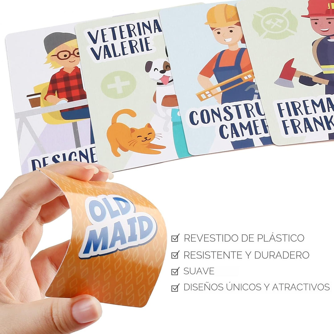 Juegos de Cartas LotFancy para Niños 6 Barajas Pesca Loca