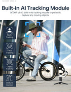 FeiyuTech Kit oficial SCORP Mini 2 cardán, estabilizador de cámara de 3 ejes con luz de llenado AI Tracker, 1,3 pulgadas Touch Sreen, para cámara sin espejo, smartphone, cámara de acción, con funda de
