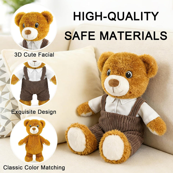 Lindo oso de peluche de 14.5 pulgadas, suave oso de peluche de Pasc...