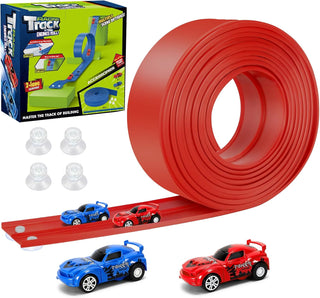 KETIEE Flex Tracks de 16 pies para niños: pista de rampa flexible c...