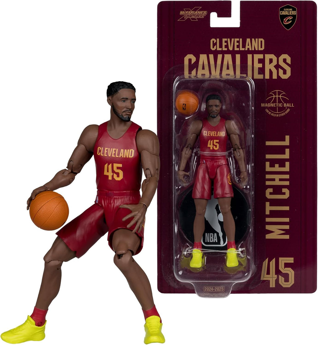 McFarlane Toys - NBA Donovan Mitchell (Cleveland Cavaliers) Figura de acción de 6 pulgadas McFarlane SportsPicks