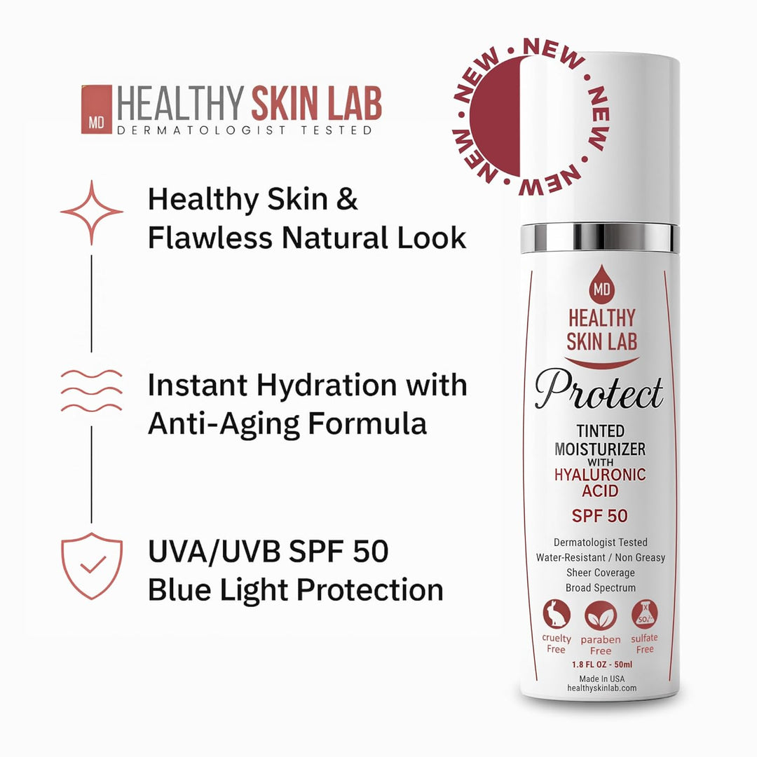 Healthy Skin Lab Protect - Hidratante tintado y protector solar min...