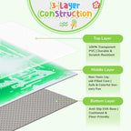 6 Pack Large Sensory Tiles para Kids 20"*20" Liquid Sensory Mats