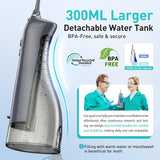 COSLUS Hilo Dental de Agua: Irrigador Oral Portátil Inalámbrico 300...