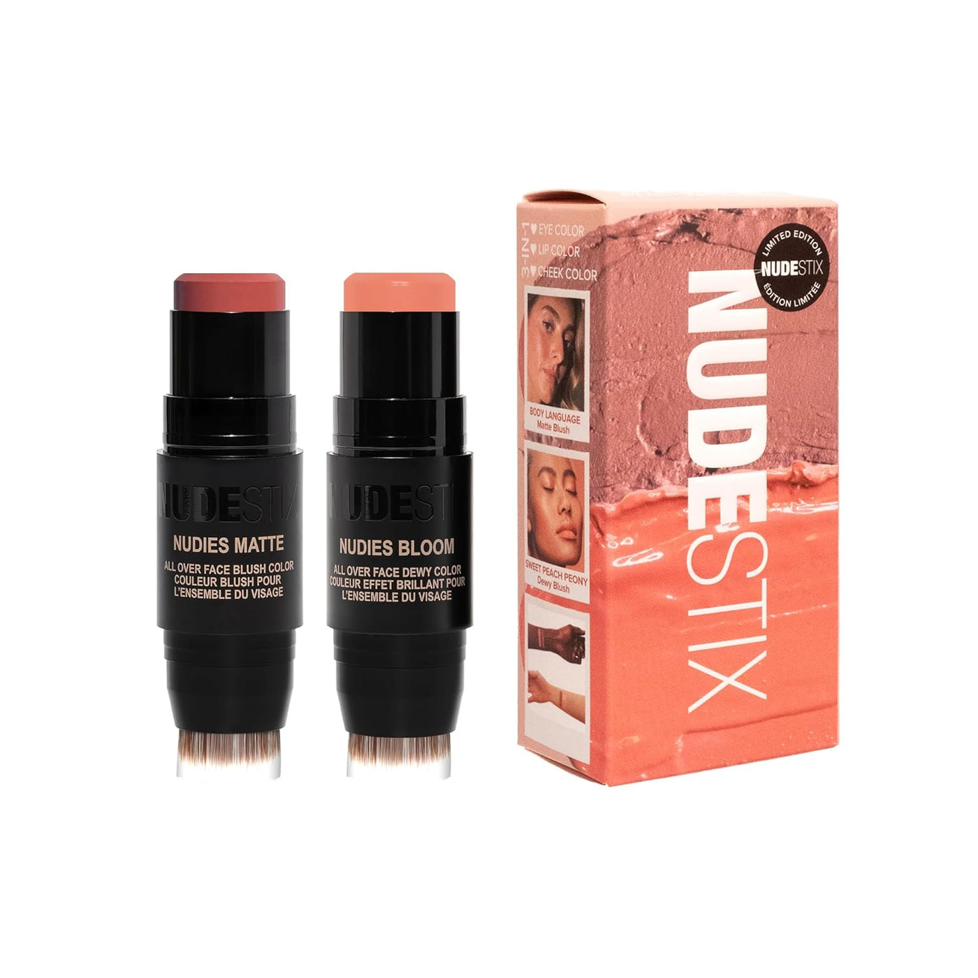Nudestix Pretty Nude Skin Kit - Juego de 2 barras de rubor en crema...