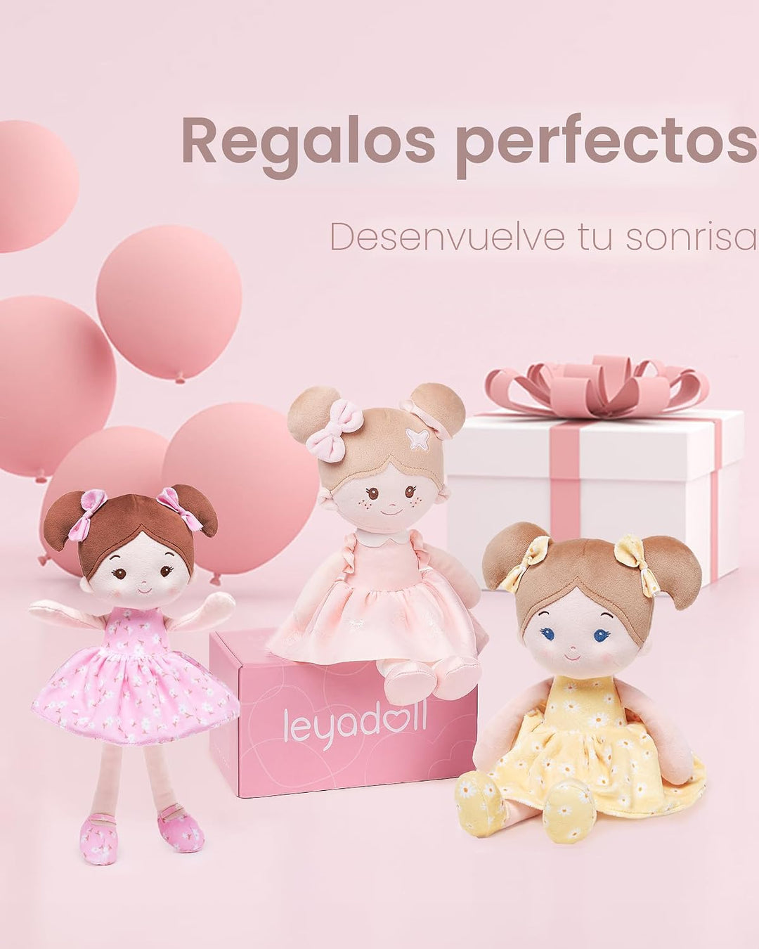 LeyaDoll Juguetes suaves para bebé (12 pulgadas), mi primera muñeca...