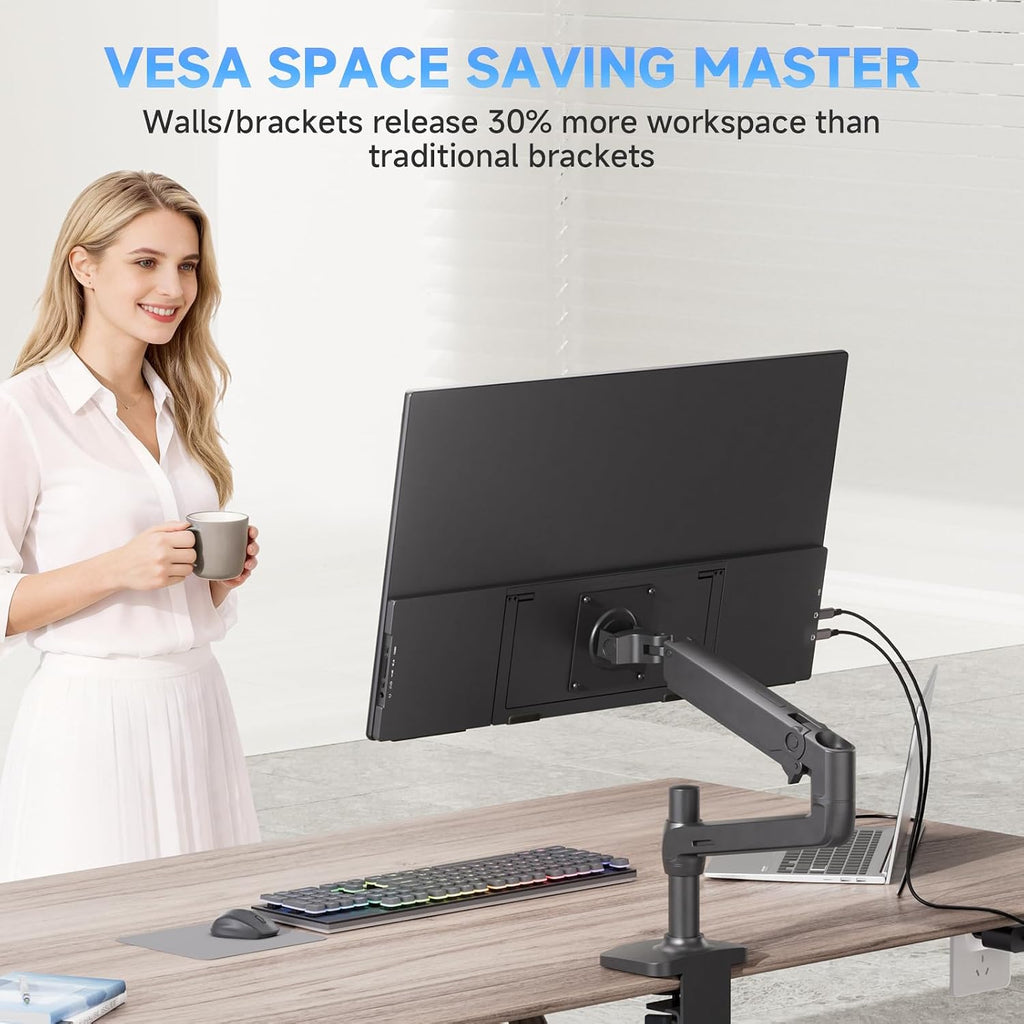 Monitor portátil 4K de 23.8", UHD 3840x2160 IPS 400 nits 100% sRGB