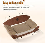 Cama rascador de cartón para gatos de interior de 26 pulgadas, 1