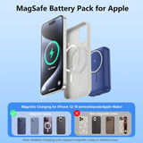 Cargador Portátil Magnético para iPhone, Power Bank de 10800mAh 4-e...