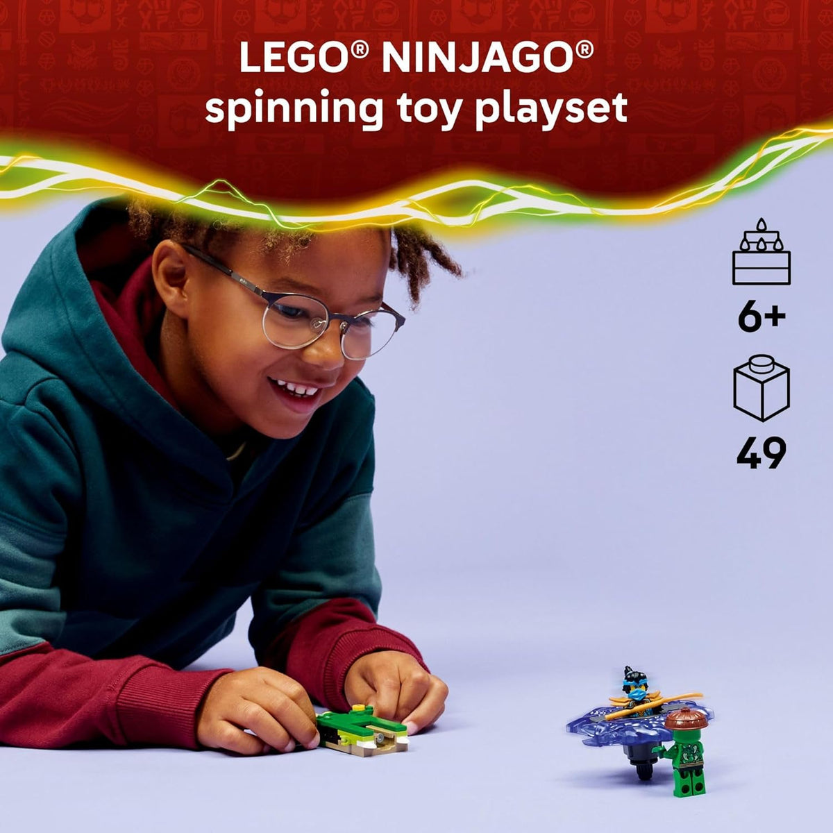 LEGO NINJAGO NYA vs Mutation Monster Spinner Juguete de