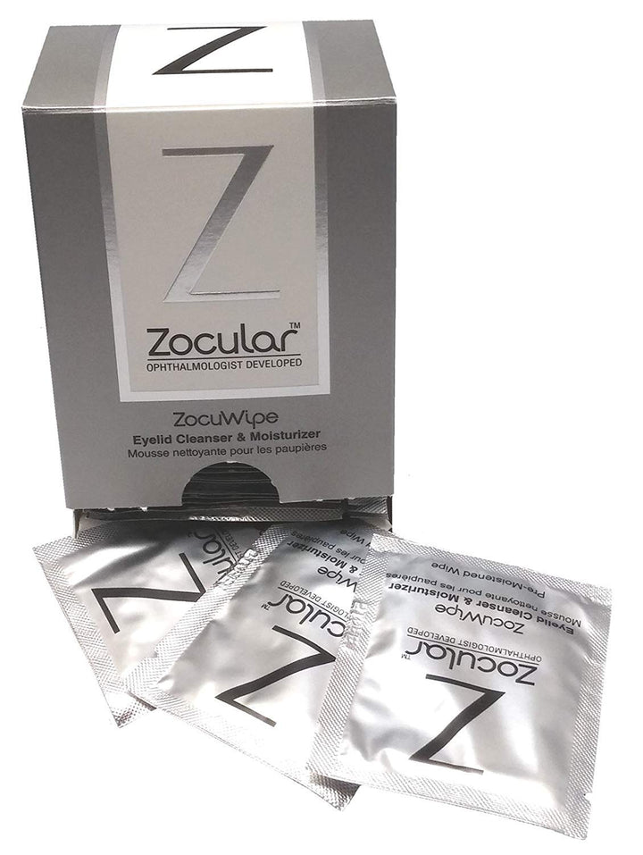 Zocular Zocuwipe Toallitas para párpados con complejo natural de ok...