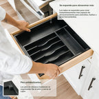 Organizador de cajones de cubiertos y utensilios