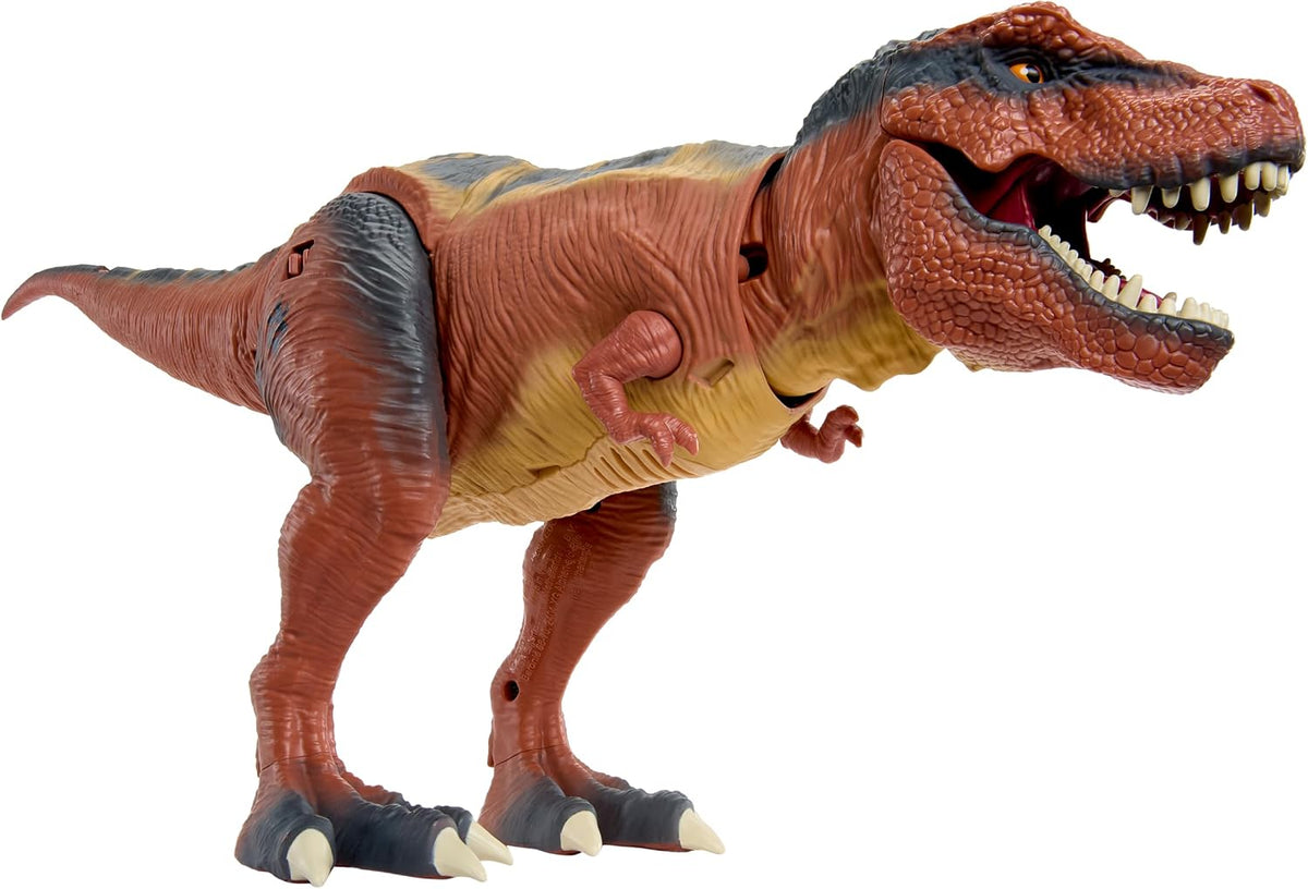 Armorsaurs Armor-Up T-Rex Dinosaur Ajax Figura de juguete con 7 piezas de armadura extraíbles, Chomp disparado por la cola, compatible con pilotos, 8.7 pulgadas de alto x 17.9 L, niños, niñas, a