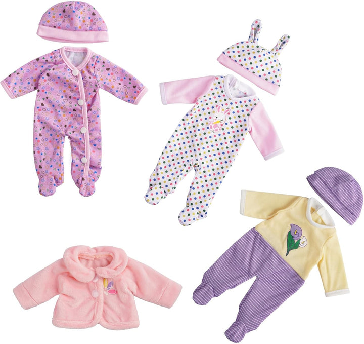 BABESIDE 3 juegos de ropa de muñeca Alive para muñecas de 8 a 12 pu...