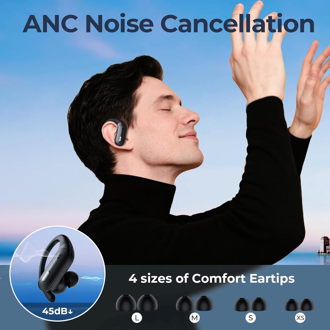 Auriculares inalámbricos con cancelación activa de ruido, auricular...