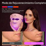 INIA Glow 4D - Máscara de terapia de luz roja inalámbrica para cara...