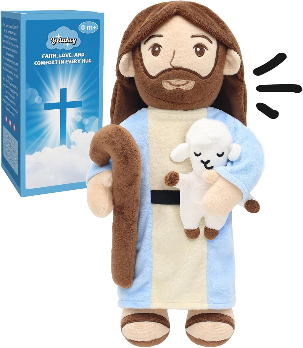 Muñeco de peluche Good Shepherd Jesus - Juguete de peluche de cordero que