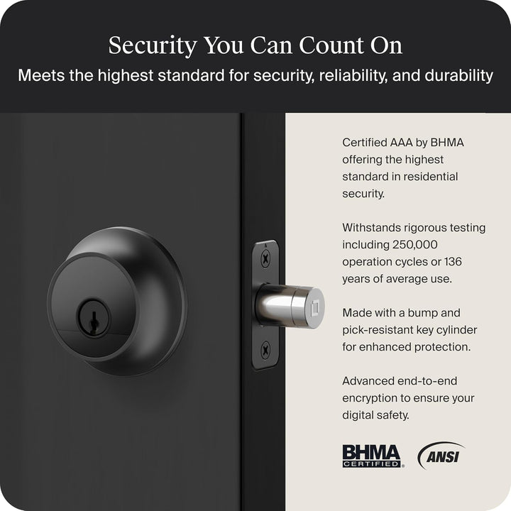 Level Lock Pro - Cerradura inteligente más pequeña, rápida e innova...