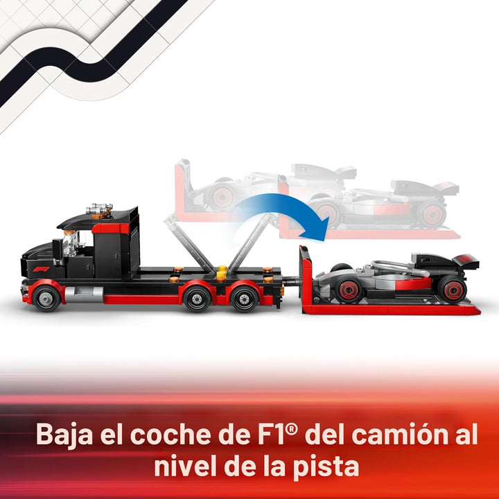LEGO Camión de exhibición City F1 con coche de carreras Audi F1 - J...
