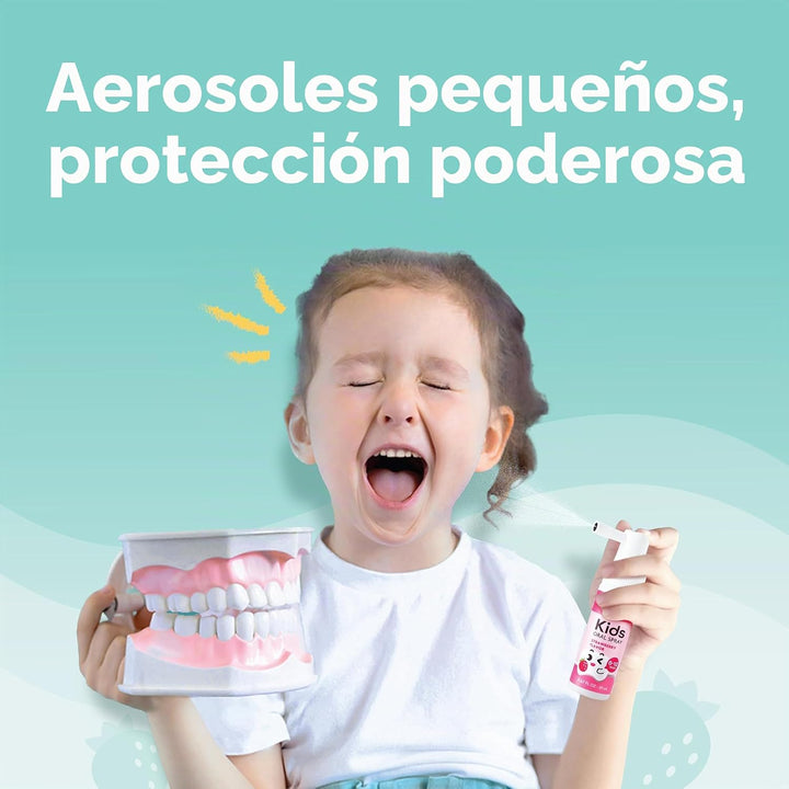 LAB52 - Aerosol oral para niños, ayudante de pasta de dientes, xili...