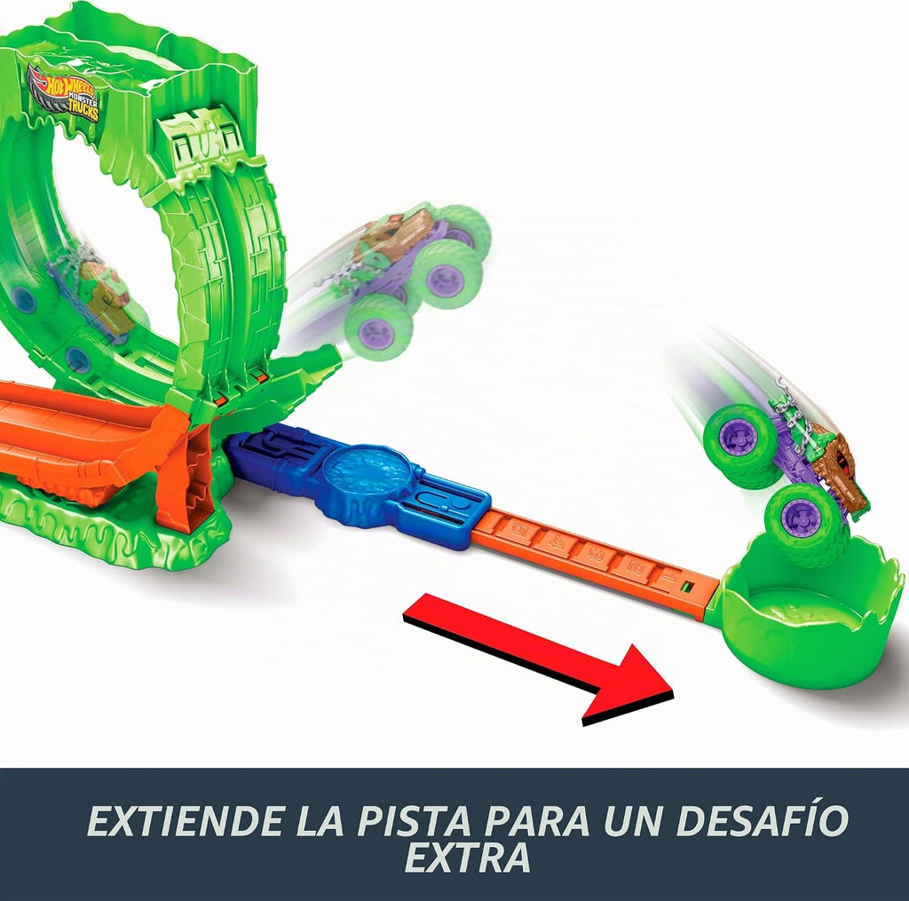 Hot Wheels Monster Trucks Mutant Chaos, Chaos Loop Challenge Playset