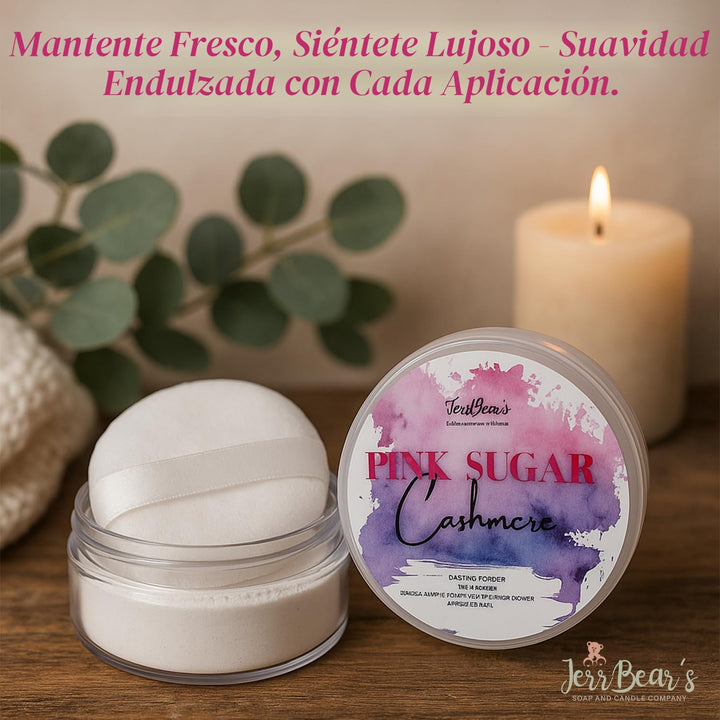 JerrBear's Polvo de cachemira de azúcar rosa, fórmula corporal...