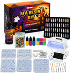 Lámpara ESAM Group Kit de joyería de resina UV de Halloween para niños