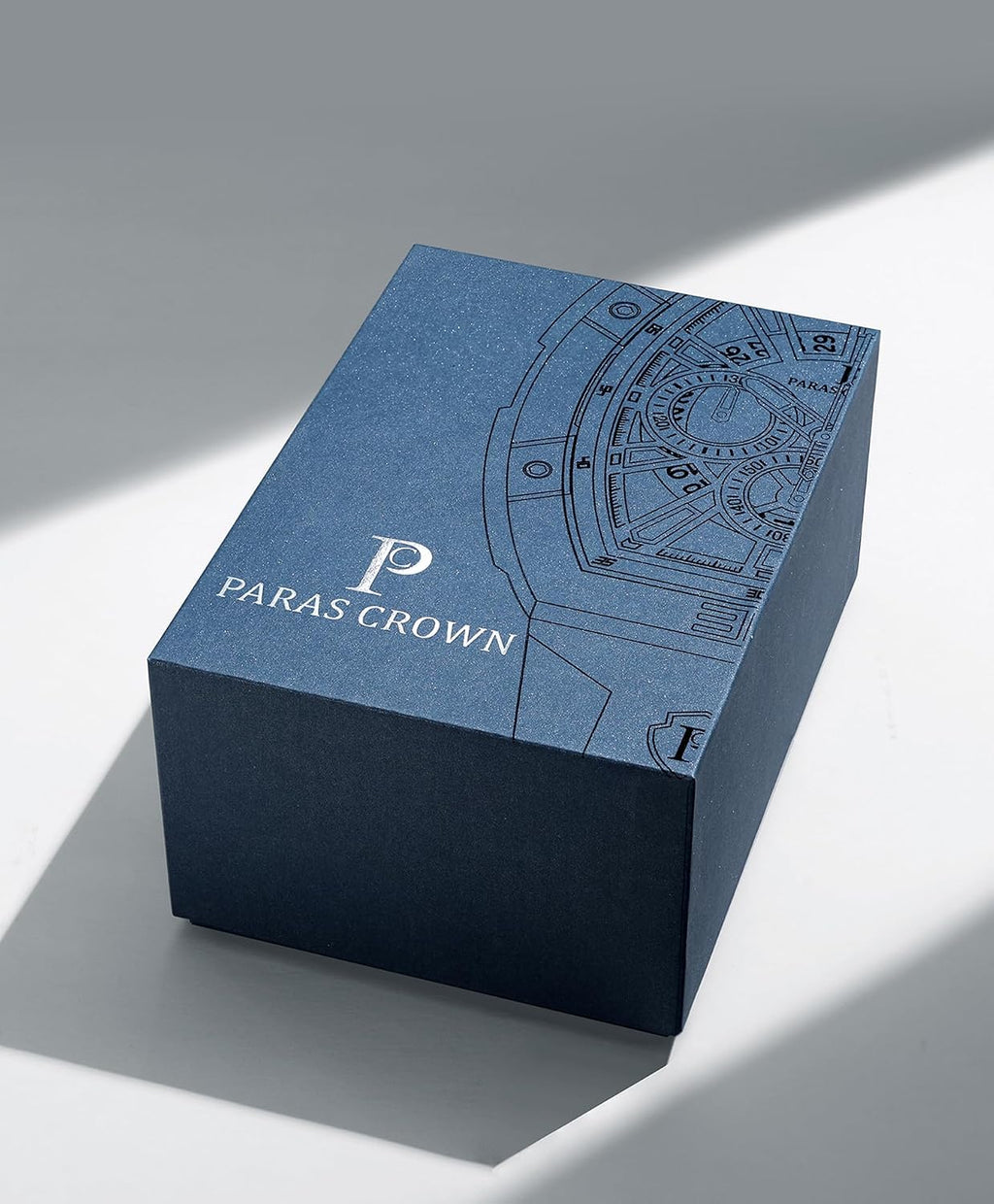 Paras Crown Relojes para Hombre Tonneau 5ATM Resistente al Agua Cuarzo Cronógrafo Analógico Reloj de Pulsera de Lujo para Hombre Caja de Acero Inoxidable Relojes de Hombre