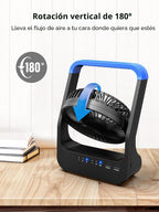 Gazeled F24 Ventilador alimentado por batería, ventilador de campin...
