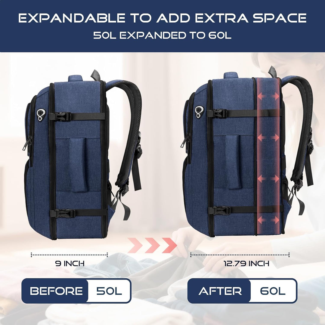 Fxcelets Mochila de viaje, mochila de transporte extragrande, bolsa...