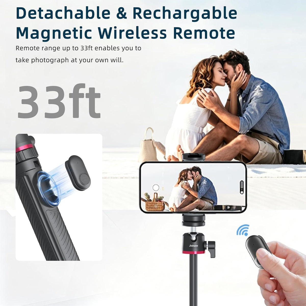 Auto-Open Mini 360 ° Bola Cabeza Selfie Stick Trípode para GoPro DJI Insta360