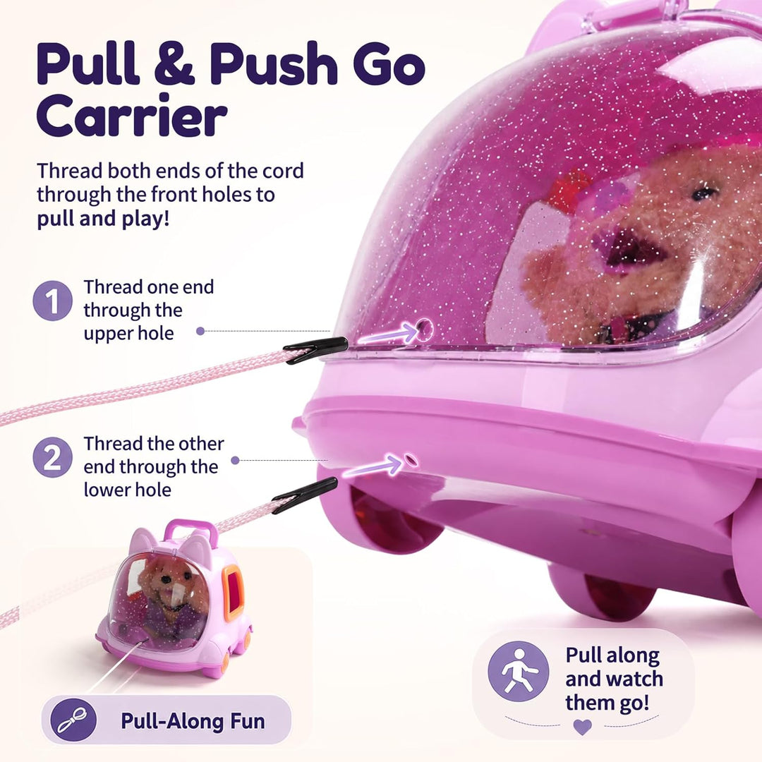 17 juguetes robot para perros para niñas de 3, 4, 5, 6 años, mini r...