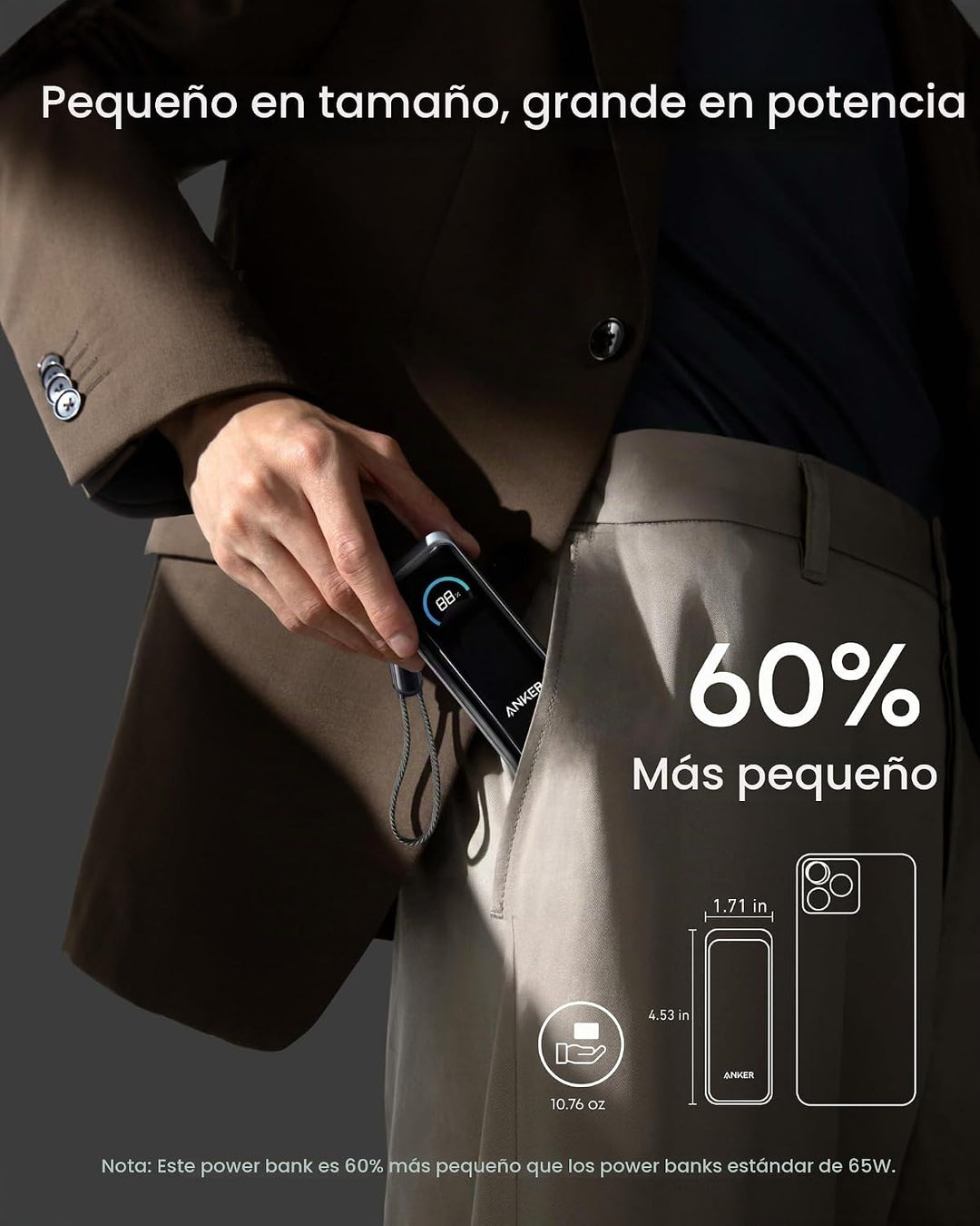 Anker Prime Power Bank, paquete de batería de 9,600 mAh con cargado...