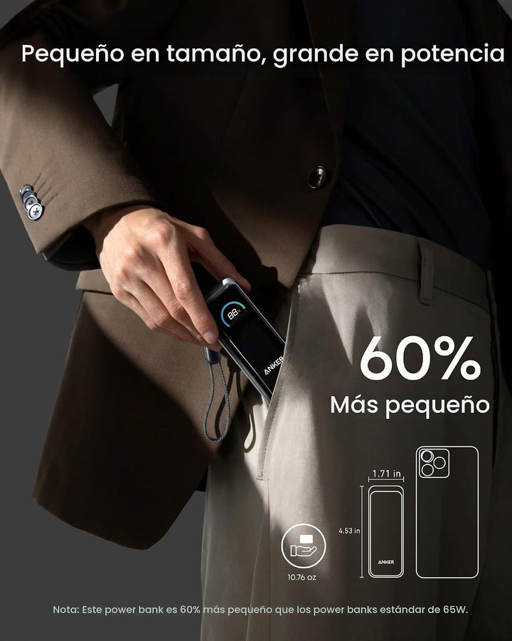Anker Prime Power Bank, paquete de batería de 9,600 mAh con cargado...