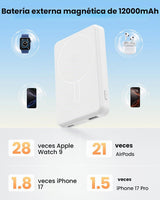 Aterob Cargador portátil Magsafe Power Bank, banco de energía magné...