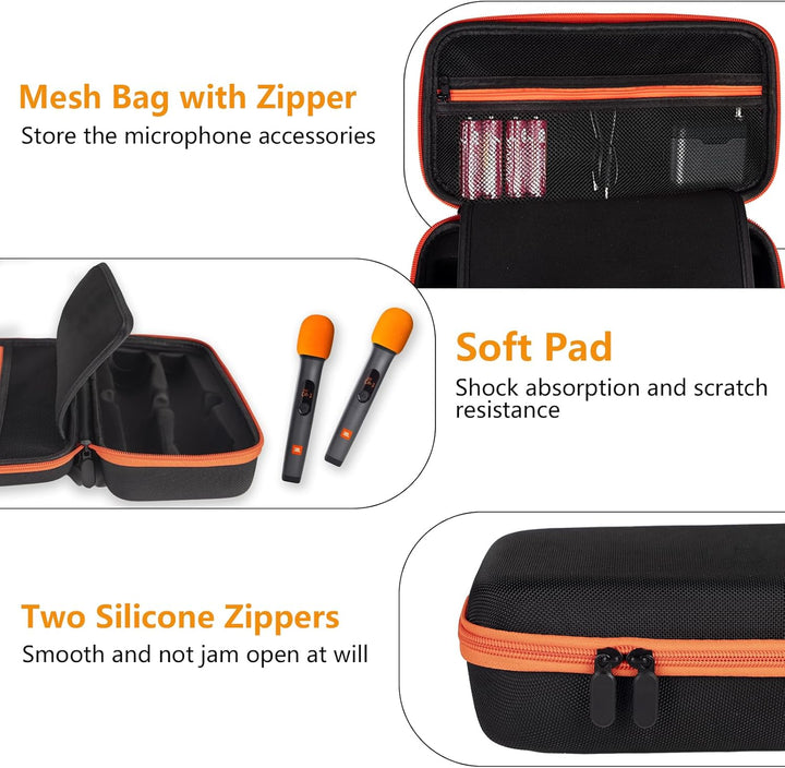 Estuche para micrófono inalámbrico compatible con el sistema de dos...