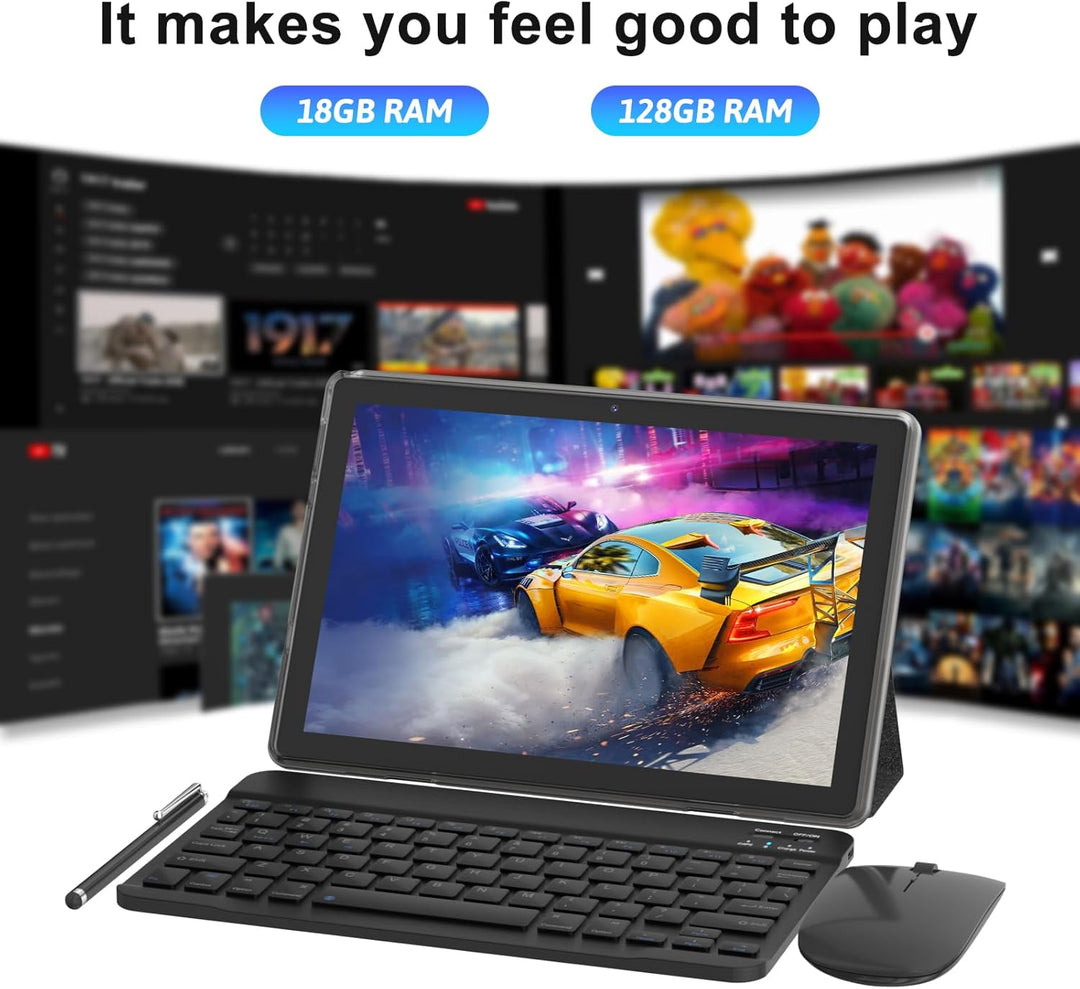 Tablet COOPERS Android 15, tablet de 10 pulgadas 18 GB RAM+128 GB R...