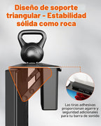 Soporte para barra de sonido, estante superior de TV de acero sin perforaciones con cajas de almacenamiento, soporte de barra de sonido de hasta 15 libras, soporte universal para barra de sonido para