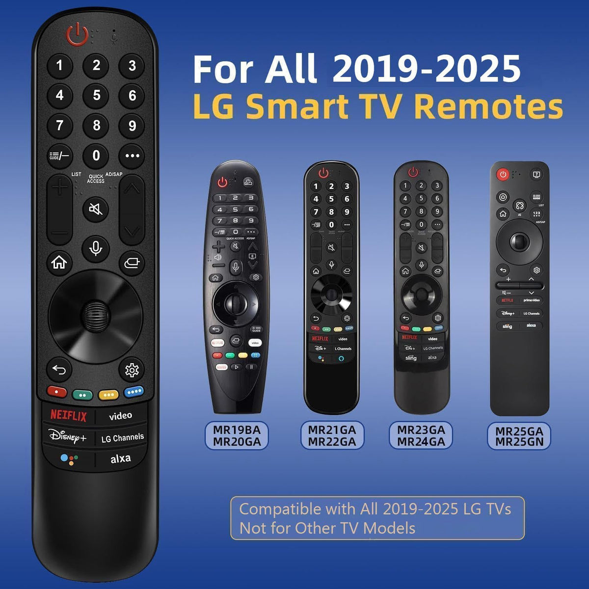 Repuesto para control remoto LG TV, para todos los controles remoto...