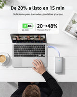 Neoseek Banco de energía de 100W, cargador portátil delgado del ord...