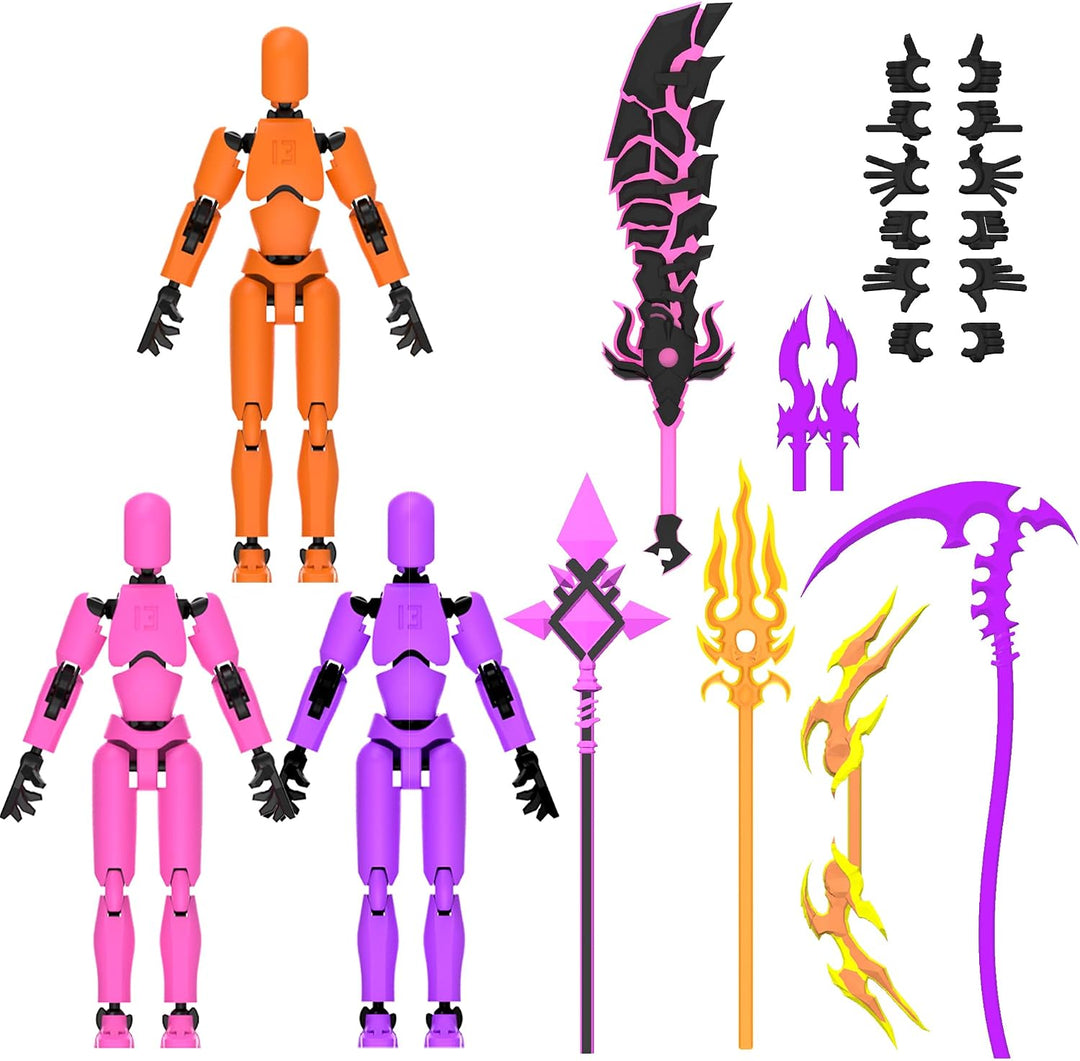 Deeplus Figura de acción Titán brillante, juego de 13 figuras de ac...