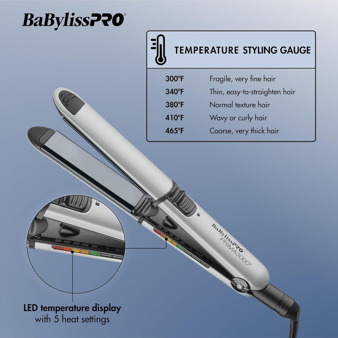 BaBylissPRO Nano Titanium Prima Ionic Hair Straightener \u2013 Prof...